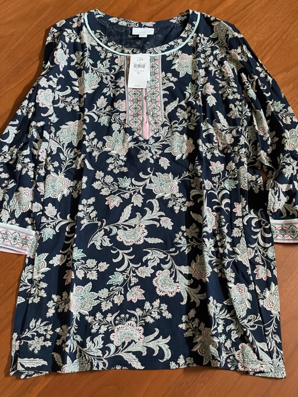 J. Jill Floral Top Size M NWT